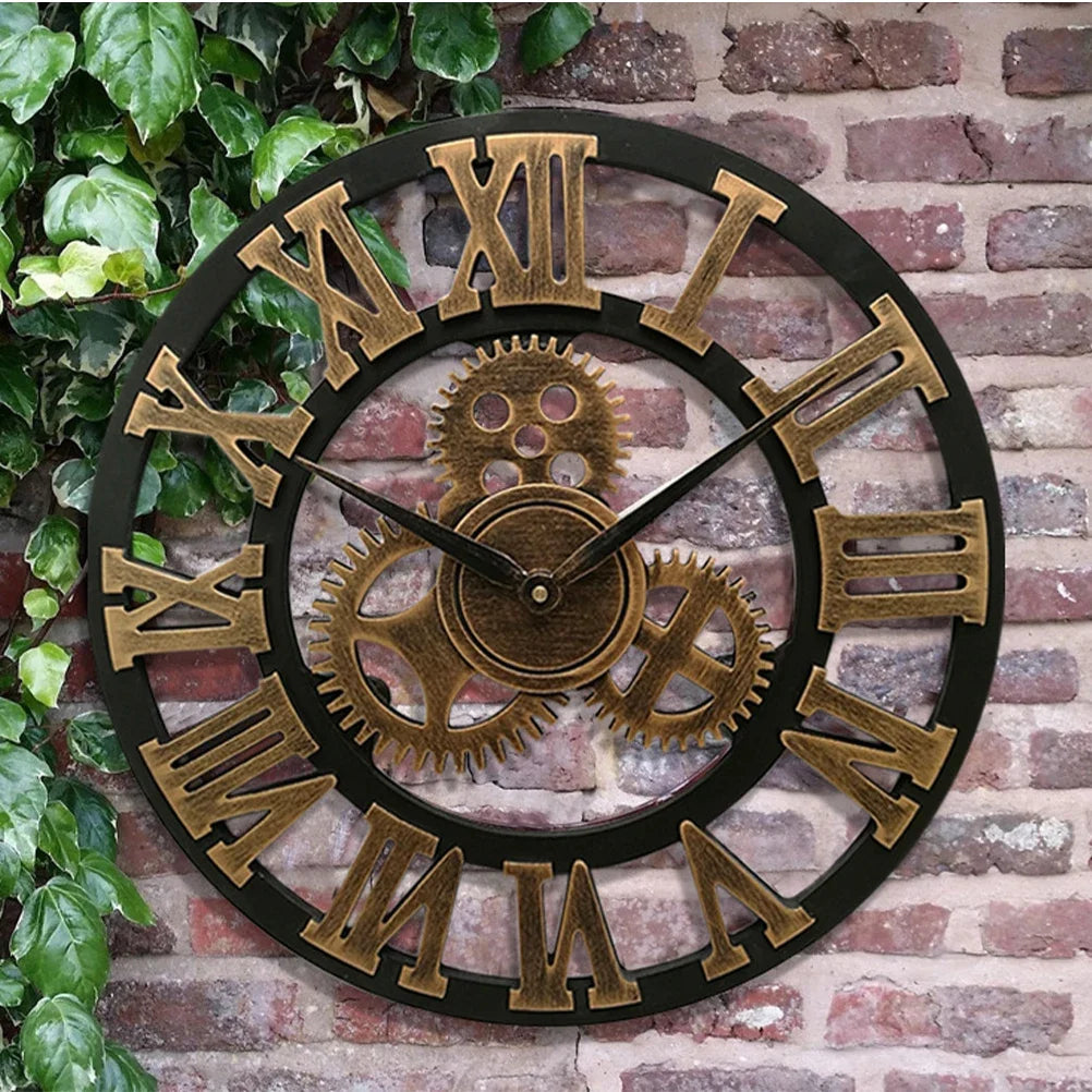 Vue de profil montrant l'épaisseur de l'horloge murale