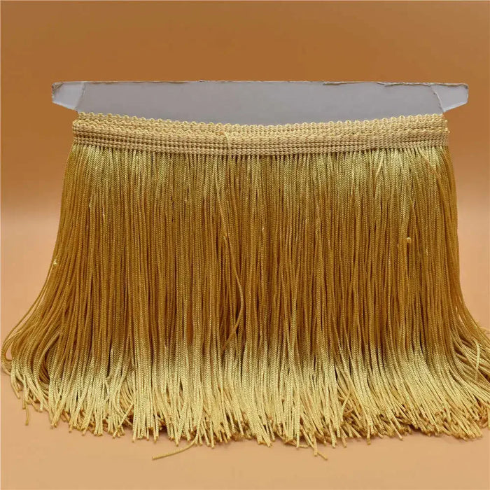 Frange en dentelle or pour rideaux de 10 mètres de longueur