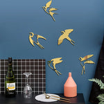 Hirondelle acrylique miroir vue rapprochée