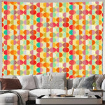 Tenture murale boho motif forêt et arbres décoration chambre nature