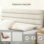 Tête de lit dans une décoration chambre contemporaine avec coussins assortis