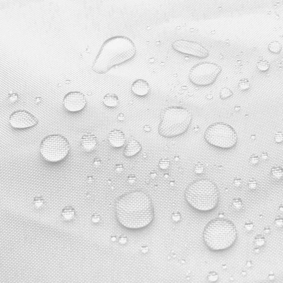 Installation de voile d'ombrage avec cordes et anneaux en acier inoxydable
