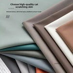 Détail de la texture cuir patte de chat sur tête de lit design