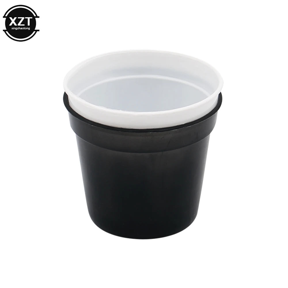 Petit cache-pot plastique blanc pour succulentes