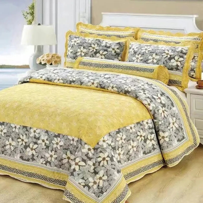 Ensemble couvre-lit blanc style américain