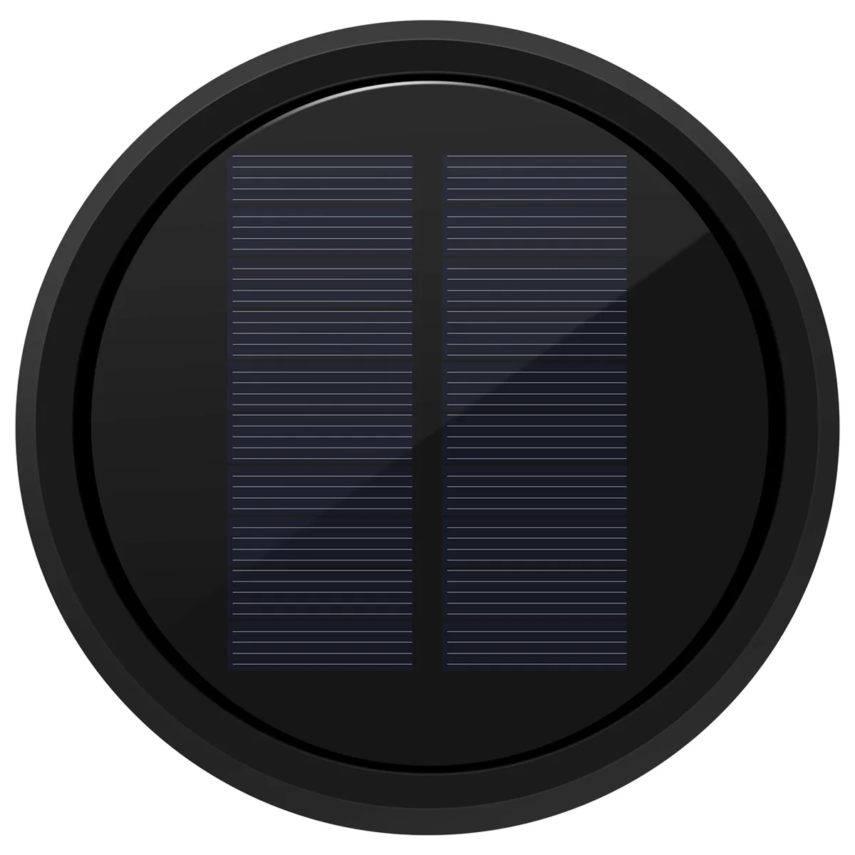 Dessus solaire installé sur une lanterne de jardin