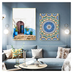 Impression sur toile art marocain salon