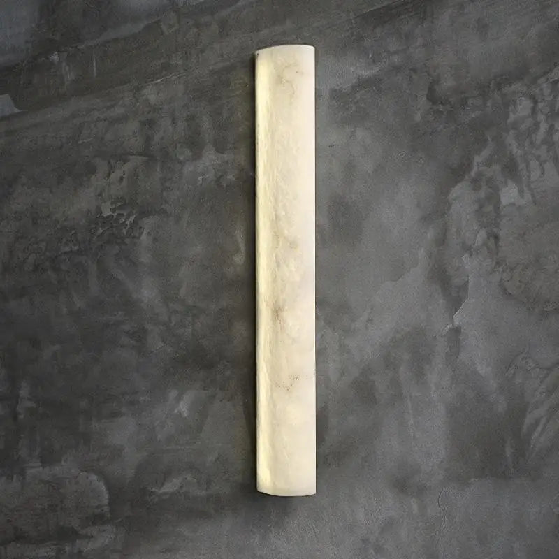 Applique murale LED en marbre naturel pour escalier blanc