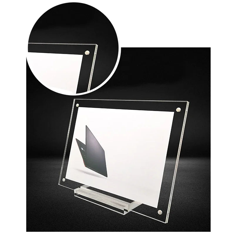 Présentoir de bureau en plexiglas pour carte postale