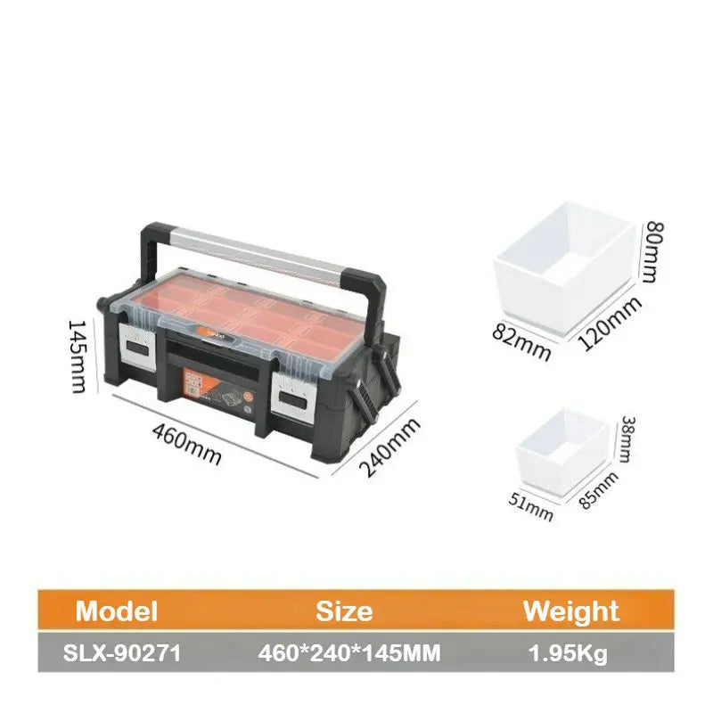 Boîte de rangement vis pliable fermée pour rangement compact