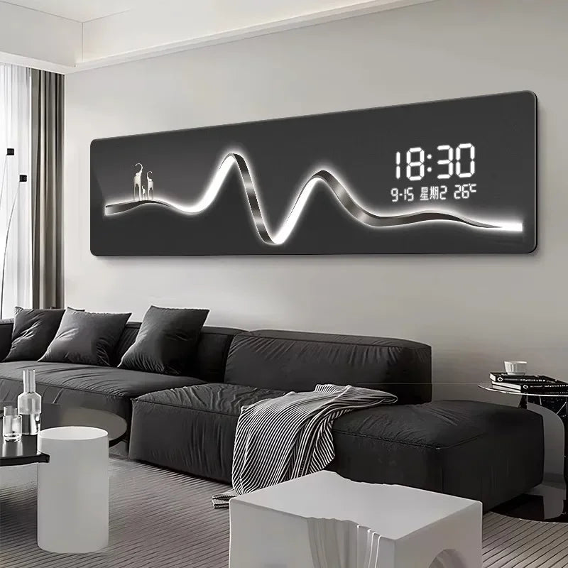 Horloge murale classique en acrylique vue de face