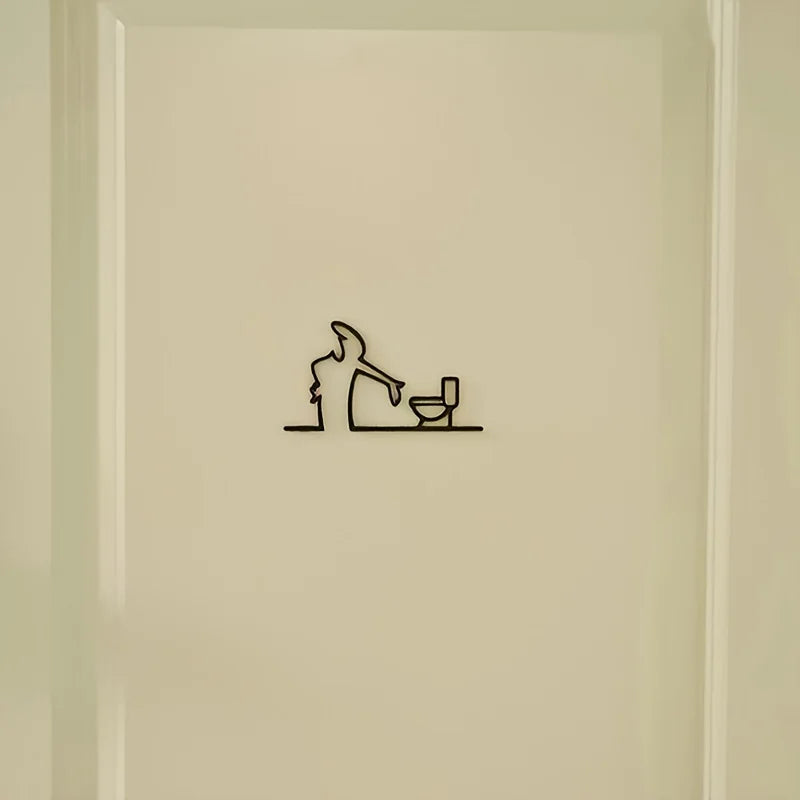 Installation facile du panneau décoratif sur mur de WC