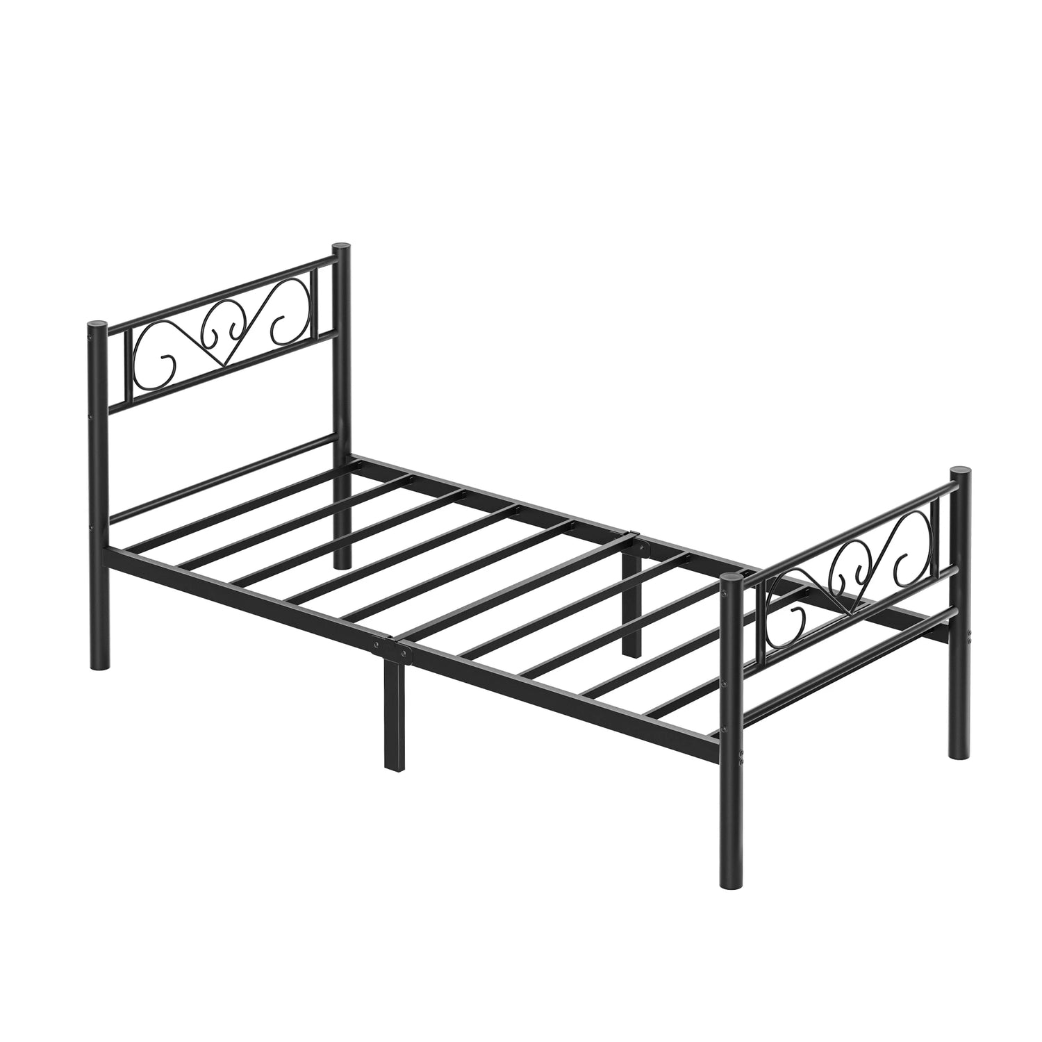 Cadre de lit blanc 90x190 avec espace de rangement sous le lit