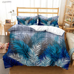 Parure de lit tropicale couleur kaki foncé