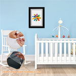 Cadre affichage dessin enfant bois jaune