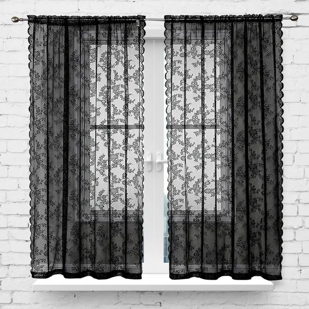 Installation du rideau transparent sur tringle standard