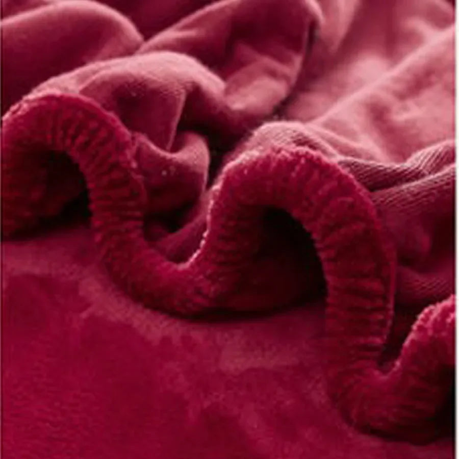 Drap-housse en flanelle dans différentes couleurs vives