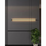 Détail de l'applique murale noire étroite