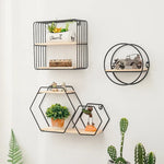 Support de rangement mural avec design géométrique moderne