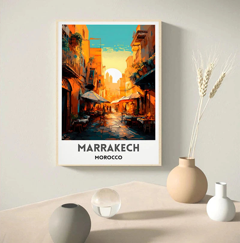 Peinture imprimée Maroc décoration murale