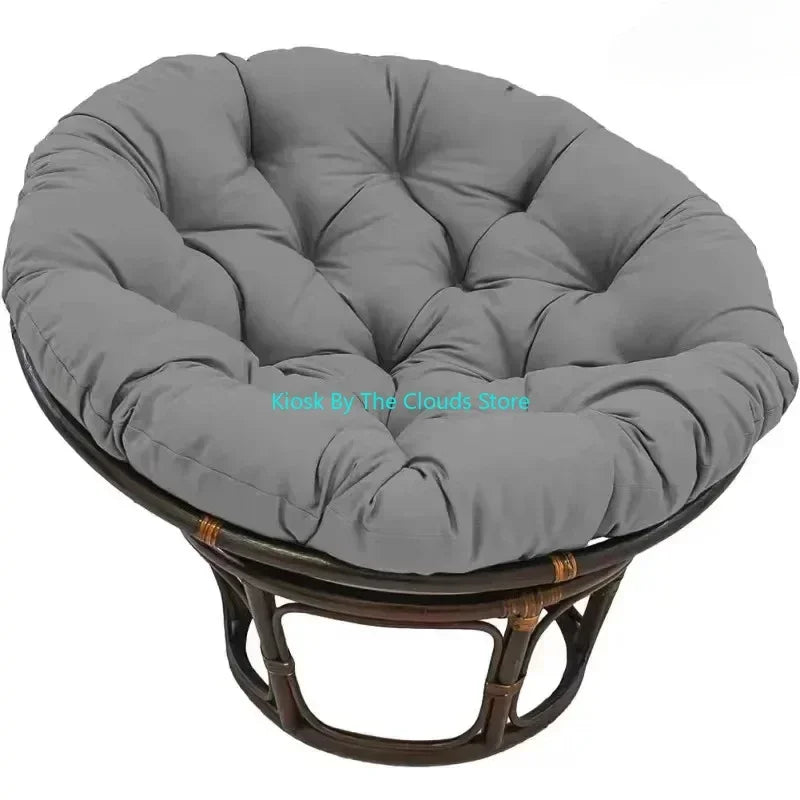 Coussin pouf de sol rond violet