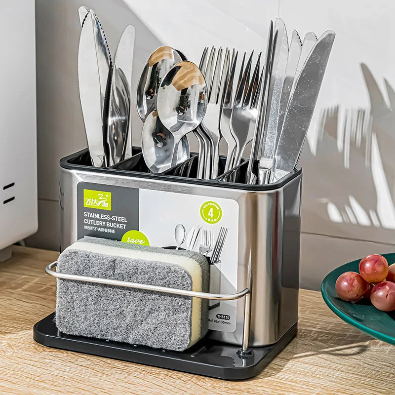 Porte-ustensiles de cuisine orange