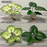 Fausse plante bonsaï bambou vert décoration murale extérieur