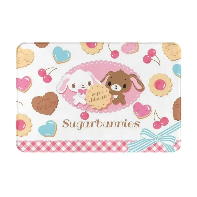 Tapis doux pour sol avec motif élégant en bleu marine