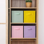 Boîte de rangement carrée pour vêtements et jouets