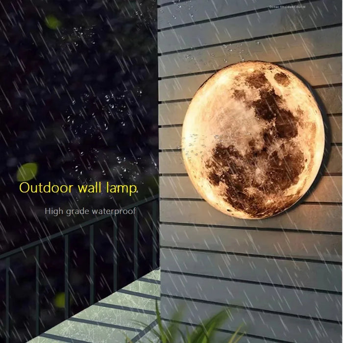 Applique murale demi-lune extérieure aluminium acrylique IP65