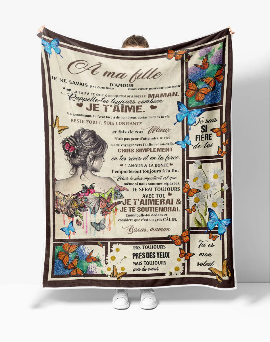 Couverture personnalisée prénom dans chambre moderne