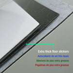 Sticker sol marbre PVC noir