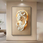 Installation de l'applique murale LED sur un mur de couleur claire