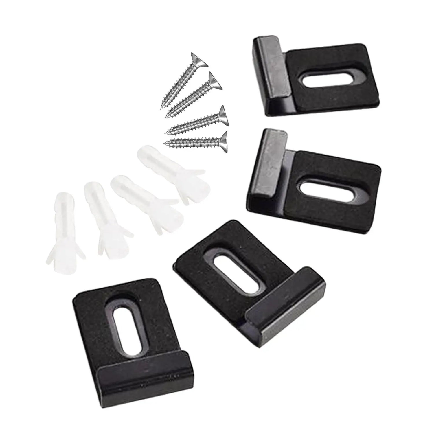 Installation des clips de miroir sur un mur blanc