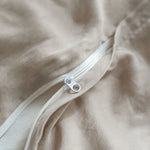 Housse de couette Tencel coton blanche avec taies