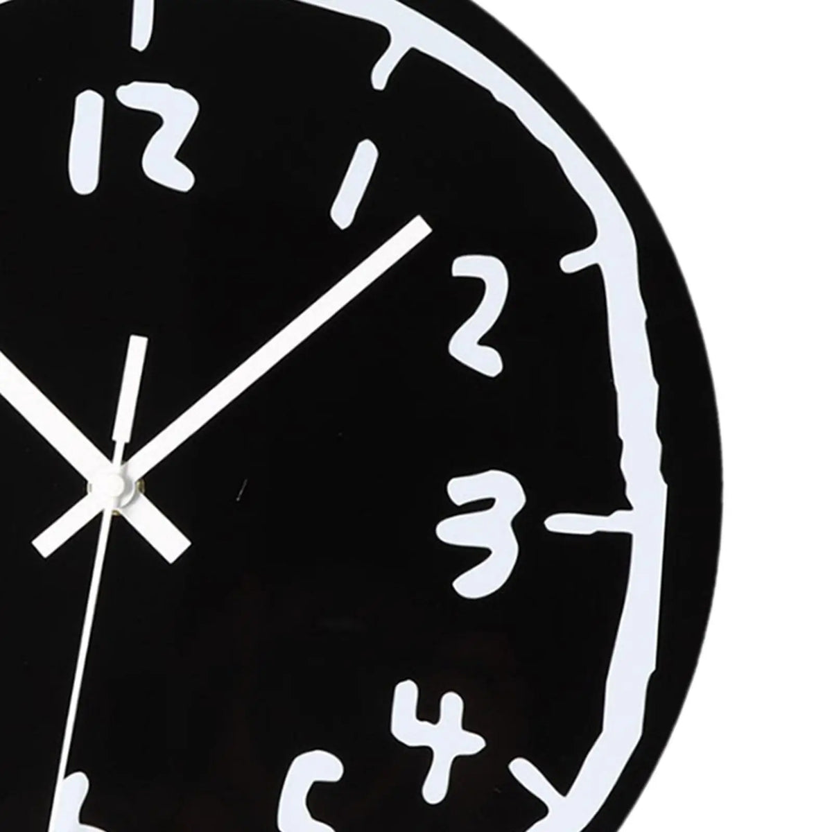 Horloge murale acrylique dans une chambre avec décoration contemporaine