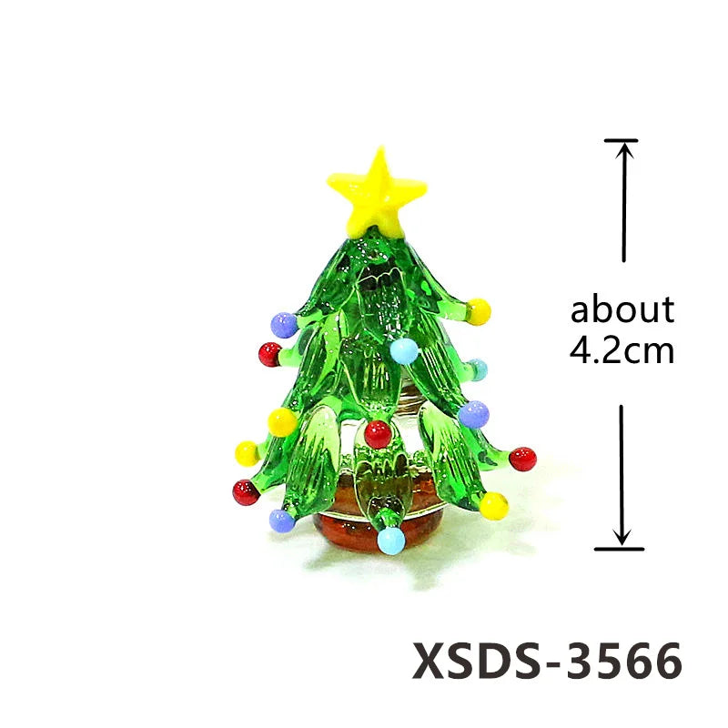 Petit sapin de Noël personnalisable en verre