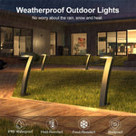 Lampe de jardin solaire contemporaine en ABS