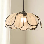 Lampe suspendue fleur style rétro salon