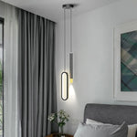 Suspension luminaire noir pour chambre à coucher et chevet