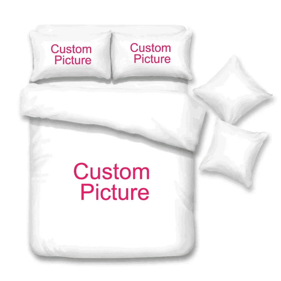Détail de l'impression 3D sur la housse de couette personnalisée