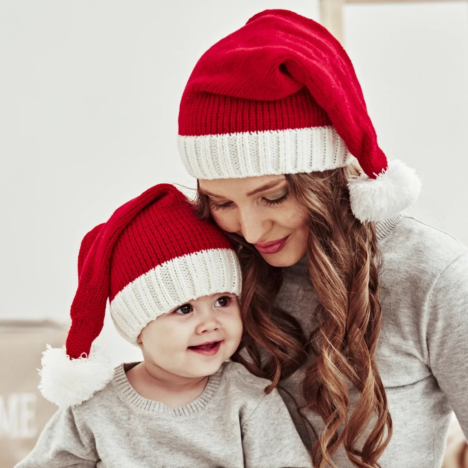 Bonnet de Noël en tissu doux coloris saphir