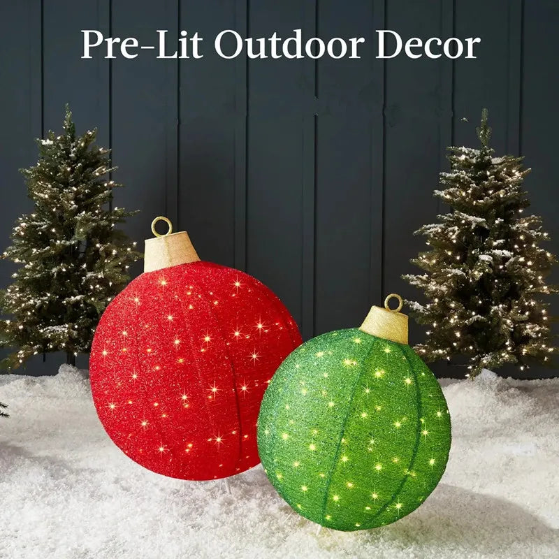 Lanterne pop-up éclairée Noël extérieur rouge or vert suspendue