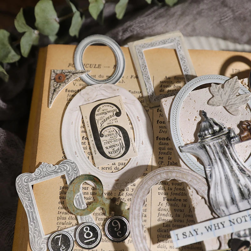 Papiers kraft épais avec motifs rétro