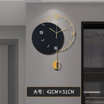 Horloge murale design métal gris 50 cm mouvement silencieux