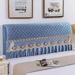Couvre-tête de lit matelassé tout enveloppant en couleur blanche