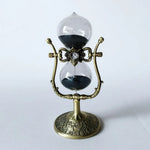 Sablier décoratif vintage en alliage de zinc avec finition bronze antique