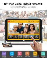 Cadre photo numérique FHD affichant des photos de famille