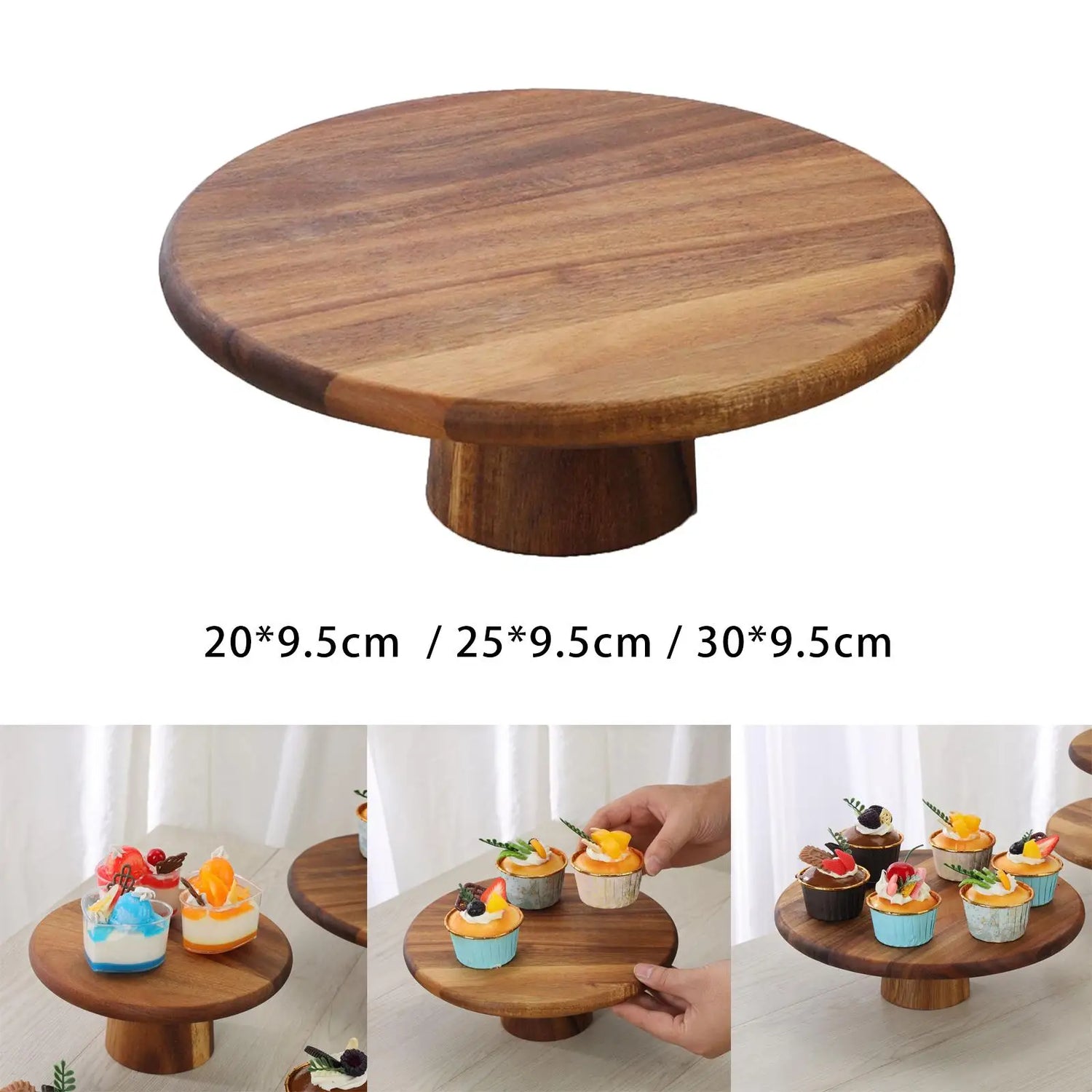 Plateau de service en bois argent pour apéritif élégant