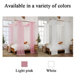 Écharpe de lit rose avec guirlandes lumineuses